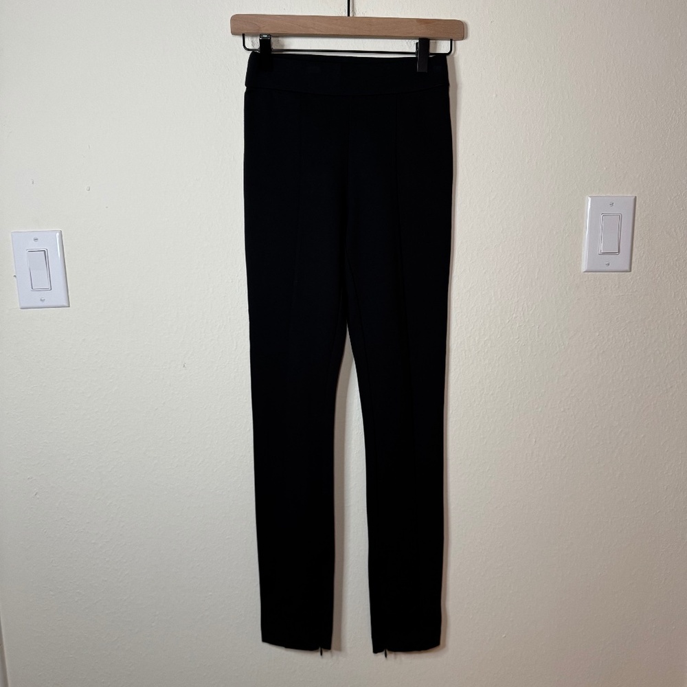 Club Monaco Pull On Knit Pants Women's XS Black Stretch Contemporary Minimalist